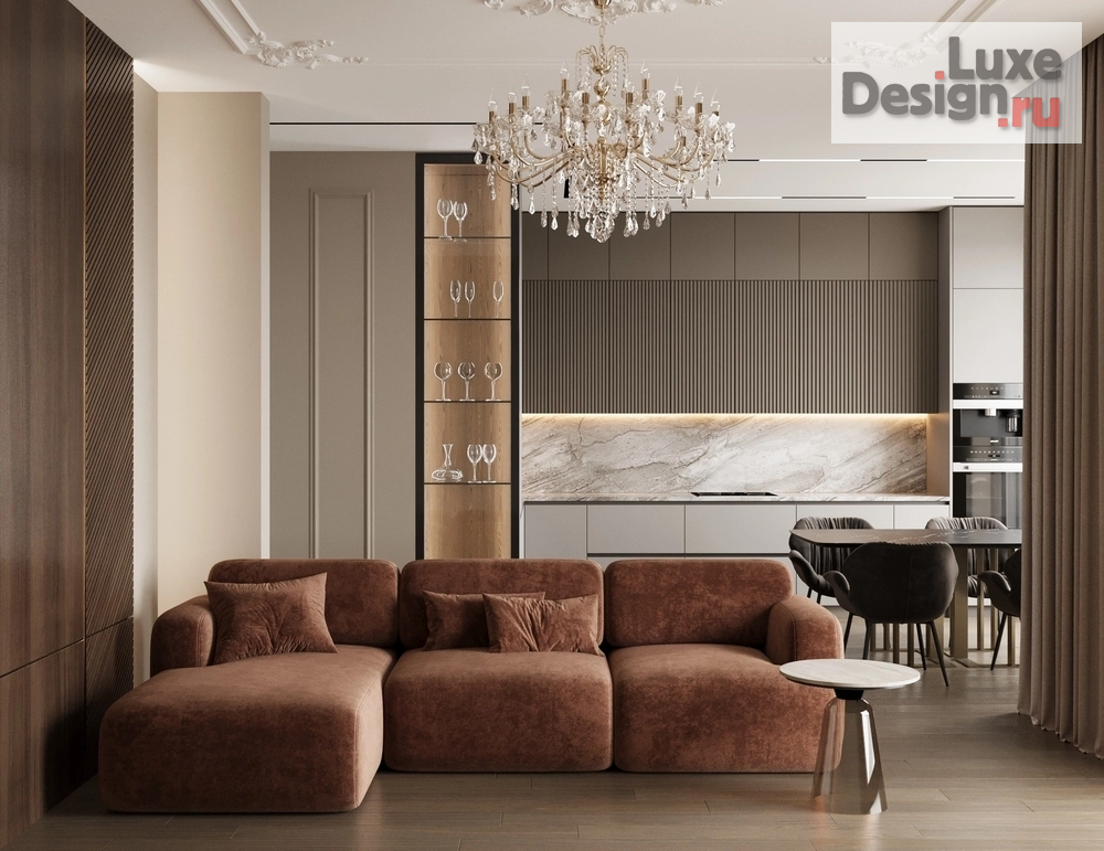 Дизайн интерьера трехкомнатной квартиры "Дизайн 3-комнатной квартиры в клубном доме Futurist" (фото 8)