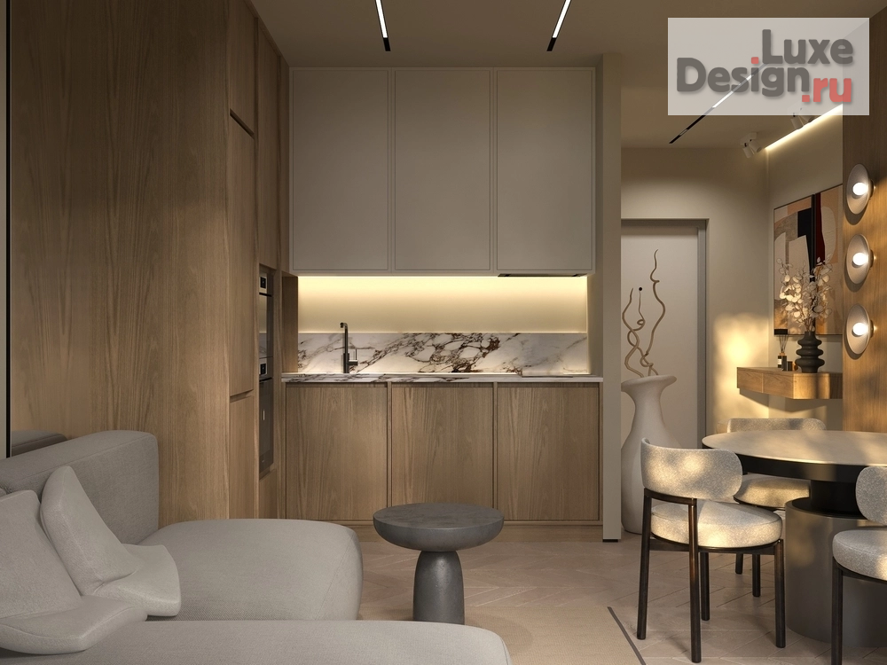 Дизайн интерьера двухкомнатной квартиры "ЖК Белый Остров, 2-комнатная квартира" (фото 14)