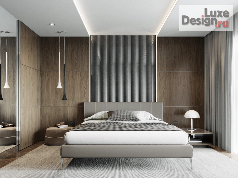 Дизайн интерьера спальни "Квартира на Ярославском шоссе, спальня" (фото 1)