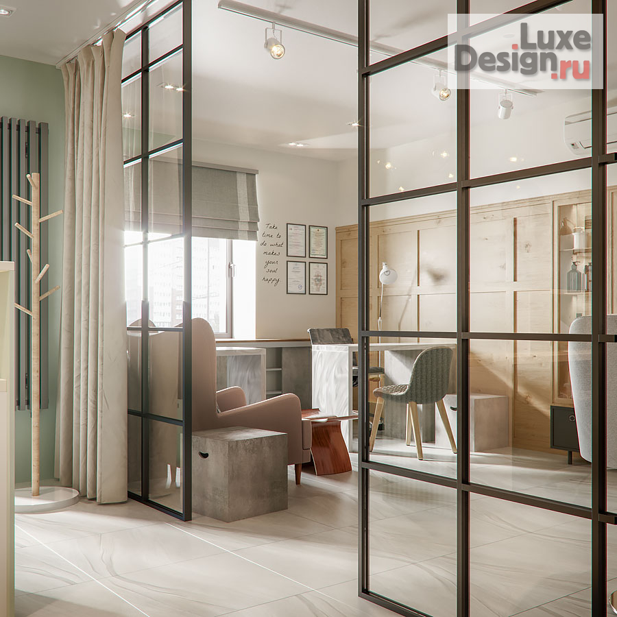 Дизайн интерьера салона красоты "Салон красоты, 50 м2, ЖК Волгарь" (фото 5)