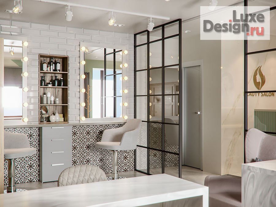 Дизайн интерьера салона красоты "Салон красоты, 50 м2, ЖК Волгарь" (фото 8)