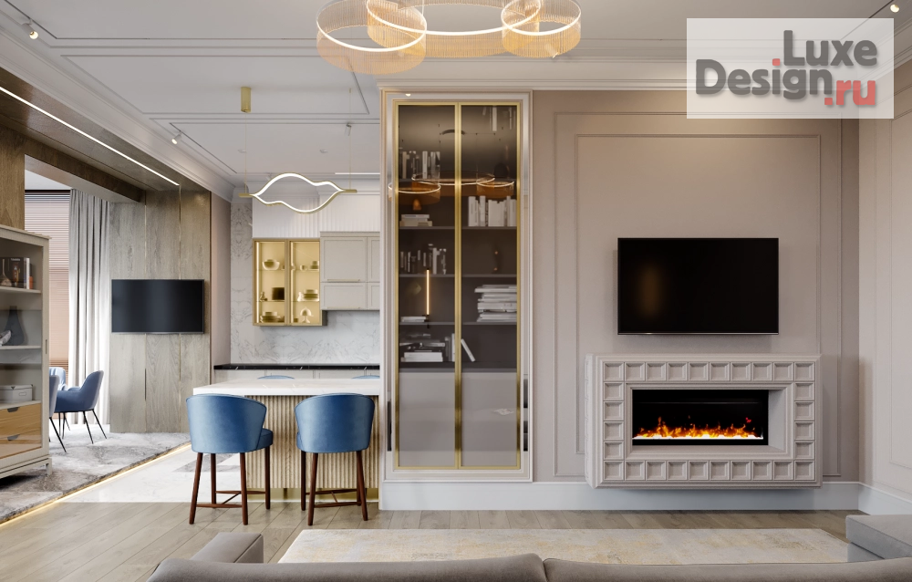 Дизайн интерьера трехкомнатной квартиры "Планировка меняет всё" (фото 5)