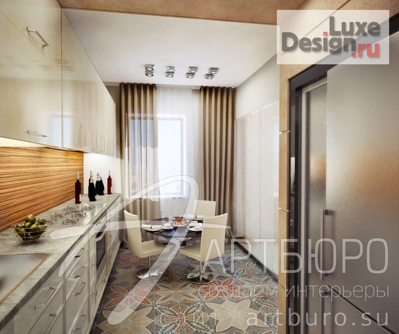 Дизайн интерьера трехкомнатной квартиры "Квартира в современном стиле" (фото 6)