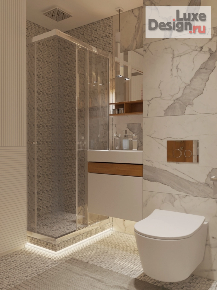 Дизайн интерьера квартиры "Интерьер санузла (Москва)" (фото 3)