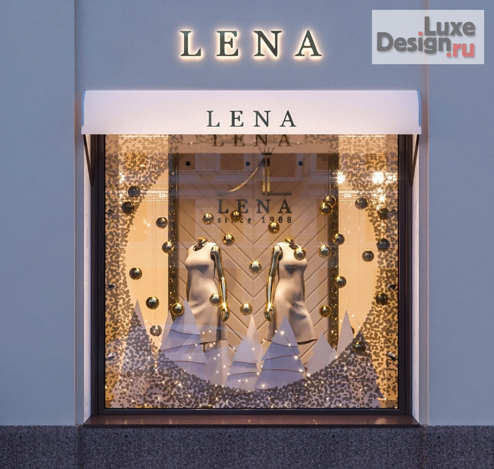 Общественная архитектура "Дизайн витрины и подсветка фасадов бутика фирмы «LENA»" (фото 1)