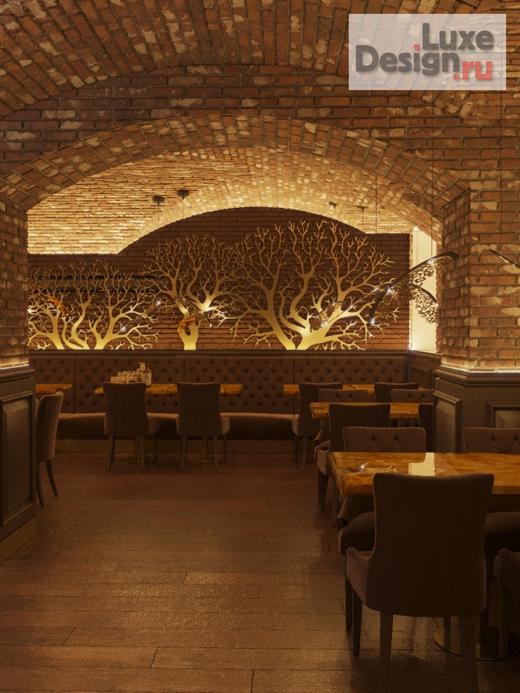 Дизайн интерьера ресторана "Интерьер английского бара с африканскими мотивами в интерьере (Санкт-Петербург)" (фото 4)