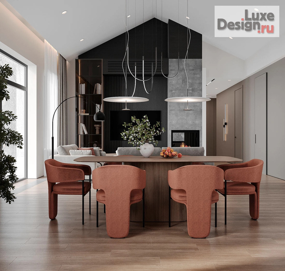 Дизайн интерьера загородного дома "Дом в стиле минимализм Кп Репенская усадьба" (фото 6)