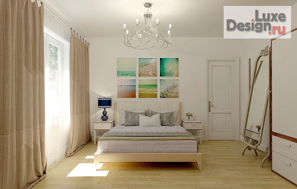 Дизайн интерьера спальни "Спальня в скандинавском стиле." (фото 1)