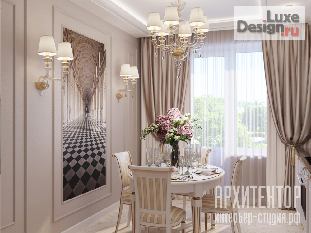 Дизайн интерьера квартиры "Квартира в ЖК "Царский двор", 65 м2" (фото 6)