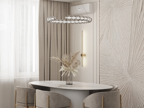 Дизайн интерьера загородного дома в Санкт-Петербурге "Кухня в загородном доме."