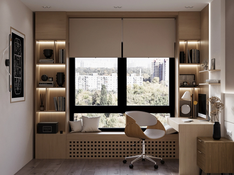 Дизайн интерьера частного интерьера в Санкт-Петербурге "Спальня подростка "