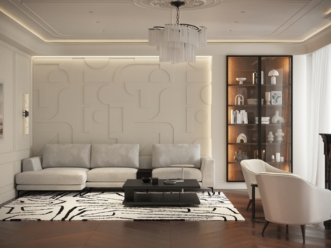 Дизайн интерьера загородного дома в Санкт-Петербурге "Частный дом в п. Ильичево"