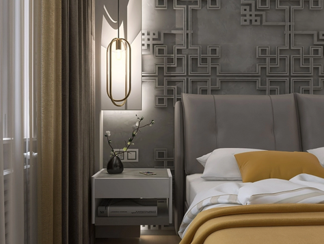 Дизайн интерьера спальни в Санкт-Петербурге "Спальня в современном стиле"