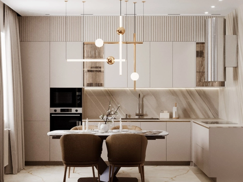 Дизайн интерьера трехкомнатной квартиры в Санкт-Петербурге "Дизайн проект ЖК Балтийская жемчужина"