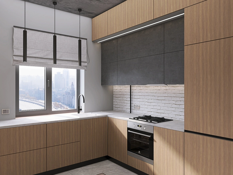 Дизайн интерьера столовой в Санкт-Петербурге "Дизайн проект кухни - столовой 16 м2."