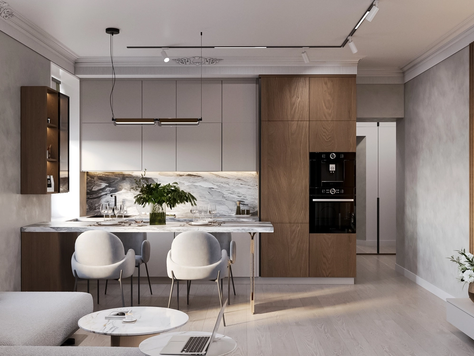 Дизайн интерьера двухкомнатной квартиры в Санкт-Петербурге "Квартира в центре Санкт-Петербурга"