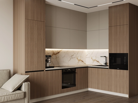 Дизайн интерьера трехкомнатной квартиры в Санкт-Петербурге "Дизайн 3-комнатной квартиры в ЖК «Нахимова»"