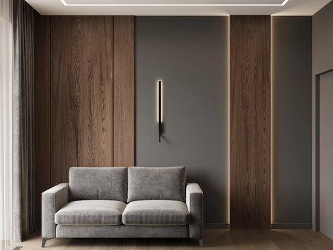 Дизайн интерьера двухкомнатной квартиры в Санкт-Петербурге "Дизайн 2-комнатной квартиры в ЖК Лермонтовский 54"